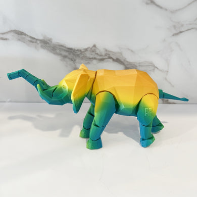 3D Printed Articulated African Elephant