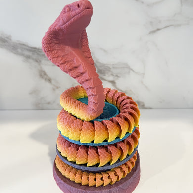 3D Printed Articulated Cobra Snake