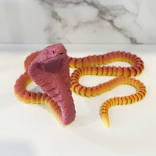 Load image into Gallery viewer, 3D Printed Articulated Cobra Snake