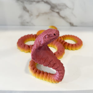 3D Printed Articulated Cobra Snake