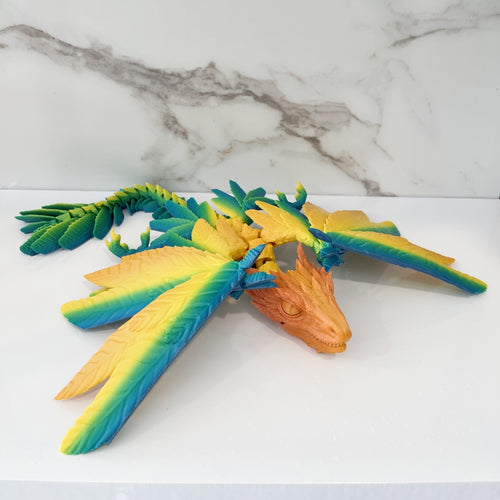 3D Printed Articulated Flying Dragon