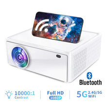 Load image into Gallery viewer, Native 1080P 5G WiFi Projector 8000LM