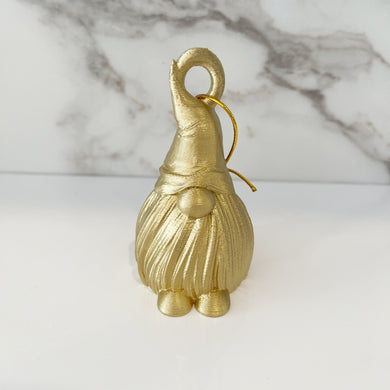 3D Printed Golden Christmas Gnome