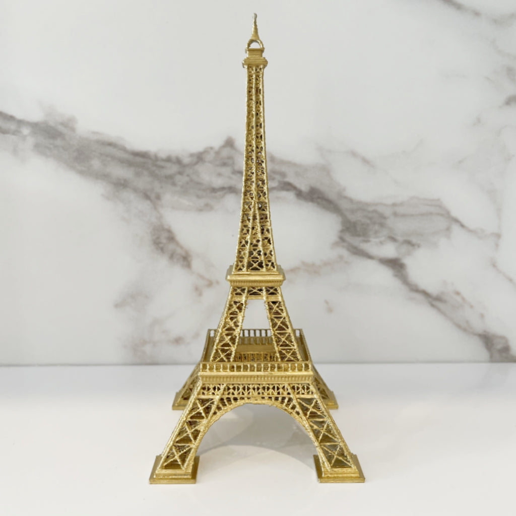 3D Printed Golden Eiffel Tower