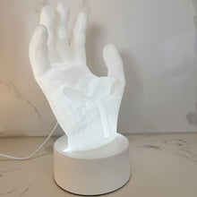 Load image into Gallery viewer, 3D Printed Hand Shape Phone Holder Led Lights