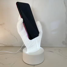 Load image into Gallery viewer, 3D Printed Hand Shape Phone Holder Led Lights