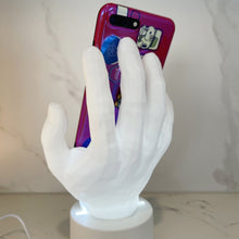 Load image into Gallery viewer, 3D Printed Hand Shape Phone Holder Led Lights