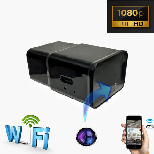Hidden WiFi Security Camera 1080P USB Charger Video Recorder Nanny Camera