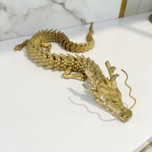 Load image into Gallery viewer, 3D Golden Dragon New Year Gift Xmas Decorations + Adoption Certificate + Gift Box