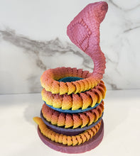 Load image into Gallery viewer, 3D Printed Articulated Cobra Snake