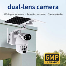 Load image into Gallery viewer, 4G Dual Lens HD Solar Security Camera