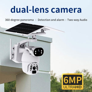 4G Dual Lens HD Solar Security Camera