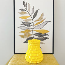 Load image into Gallery viewer, 3D Printed Honeycomb Vase Yellow