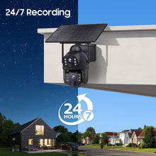 Load image into Gallery viewer, 4G Dual Lens HD AOV Solar Security Camera