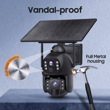 Load image into Gallery viewer, 4G Dual Lens HD AOV Solar Security Camera