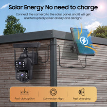 Load image into Gallery viewer, 4G Dual Lens HD AOV Solar Security Camera