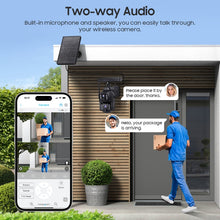 Load image into Gallery viewer, 4G Dual Lens HD AOV Solar Security Camera