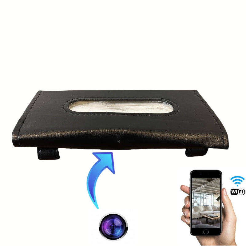 Spy Camera Tissue Box