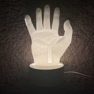 3D Printed Hand Shape Phone Holder Led Lights