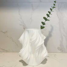 Load image into Gallery viewer, 3D Printed Ocean&#39;s Embrace Vase White