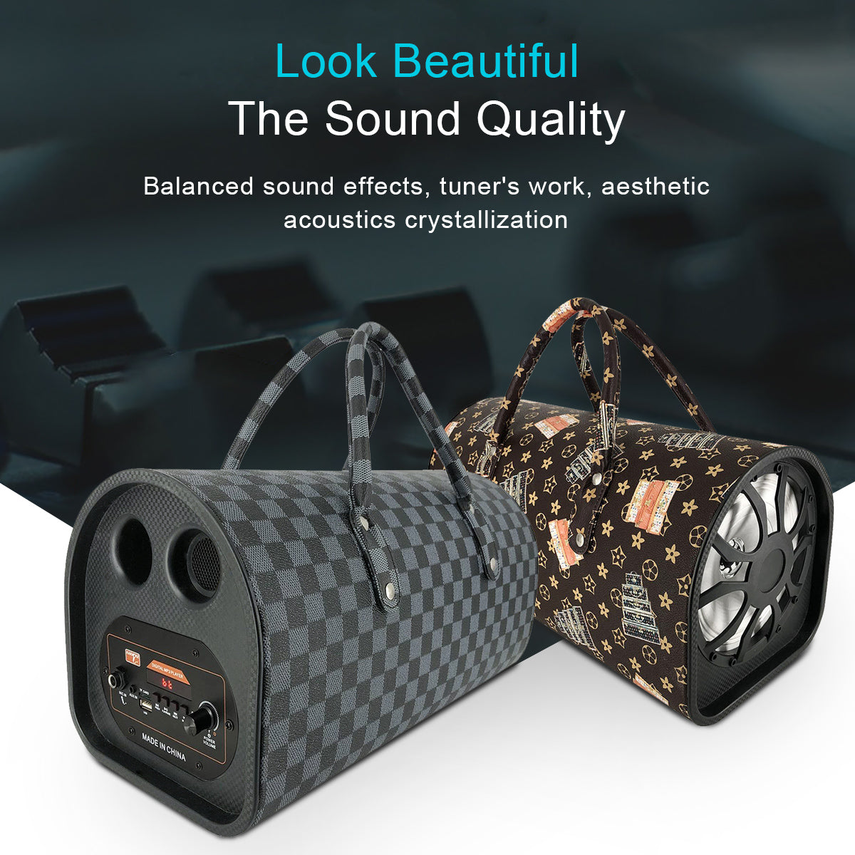 Portable Bluetooth Handbag Speaker FM Radio in NZ – Techlive