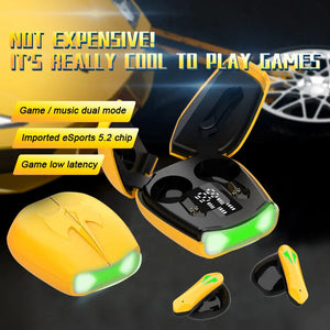 Bluetooth Earphones Bumblebee Yellow