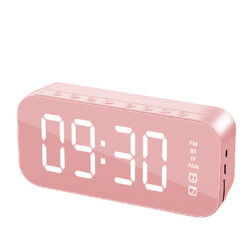 Mirror Alarm Clock Bluetooth Speakers