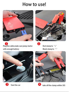 Car Jump Starter Power Bank Led Torch 4 in 1