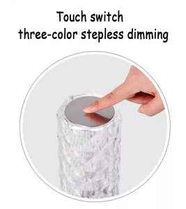 Rechargeable LED Crystal Lights Touch Control