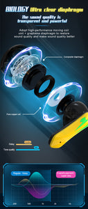 Bluetooth Earphones Bumblebee Yellow