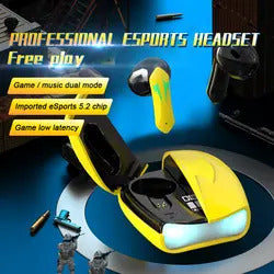 Bluetooth Earphones Bumblebee Yellow