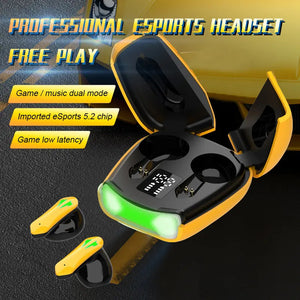 Bluetooth Earphones Bumblebee Yellow