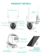 Load image into Gallery viewer, Solar WiFi Security Camera HD 4MP 1440P