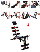 Load image into Gallery viewer, Home Gym Abdominal Trainer Exercise Bench 6 in 1