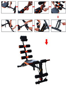 Home Gym Abdominal Trainer Exercise Bench 6 in 1