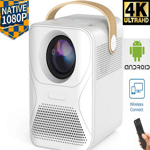 WiFi Bluetooth Projector 1080P With Rechargeable Battery