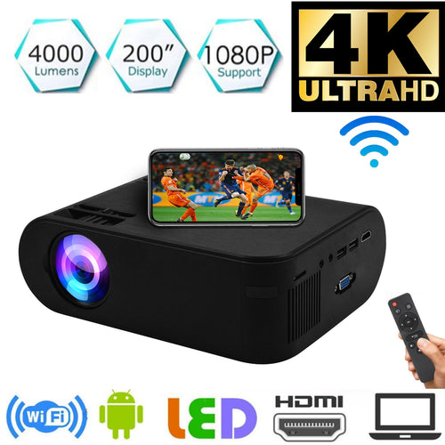 HD Projector 4000LM Home Theater