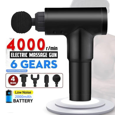 Electric Muscle Massage Gun - Black