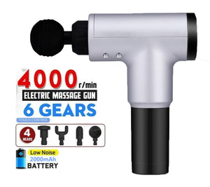 Electric Muscle Massage Gun - Black