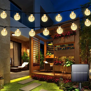 50 LED Solar BULB String Lights