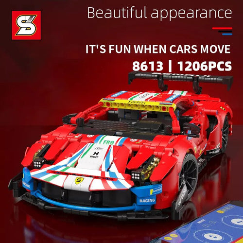 Building Blocks Sports Cars Toy 1206+PCS