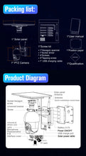 Load image into Gallery viewer, Solar Wireless HD 1080P Security Camera with Sensor lights