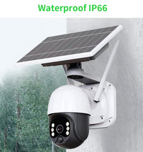 Load image into Gallery viewer, Solar Powered PTZ WiFi Security Camera 1080P