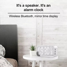 Load image into Gallery viewer, Mirror Alarm Clock Bluetooth Speakers