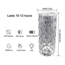 Load image into Gallery viewer, Rechargeable LED Crystal Lamp