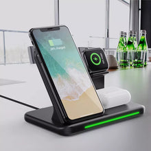 Load image into Gallery viewer, Fast iPhone Android Wireless Charger 4 in 1