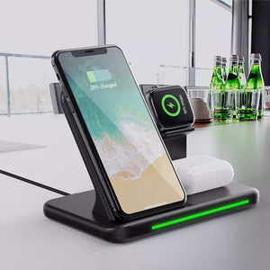 Fast iPhone Android Wireless Charger 4 in 1