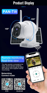 Solar Wireless HD 1080P Security Camera with Sensor lights