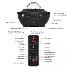 Load image into Gallery viewer, Galaxy LED Projector Lights Bluetooth Speakers