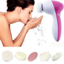 Load image into Gallery viewer, 5 in 1 Electric Body Face Wash Machine Cleaning Beauty Massager Brush Set